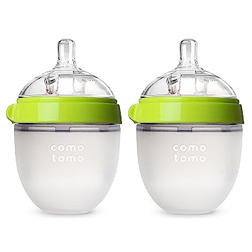 Photo 1 of Comotomo Baby Bottle Bundle, Green, (7 Piece Set)