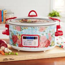 Photo 1 of ***BIG DENT** The Pioneer Woman Frontier Rose 7-Quart Programmable Slow Cooker