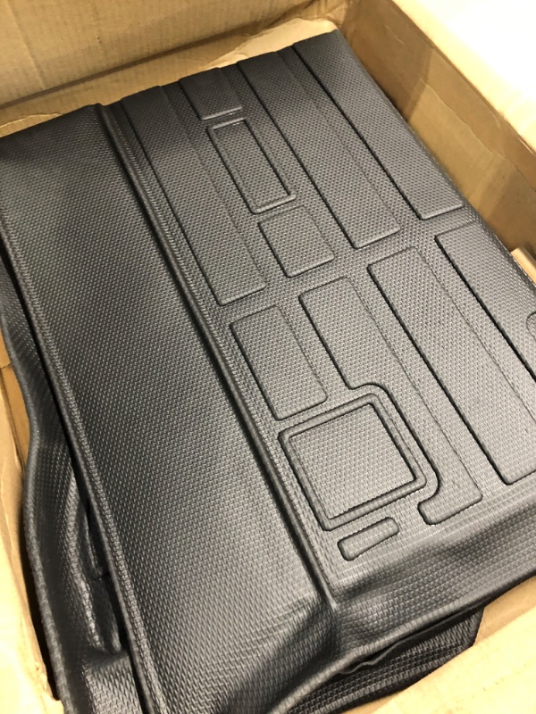 Photo 3 of COSLAKE Cargo Mat for Jeep Wrangler 4XE 2023 2022 2021, Wrangler 4XE Accessory, All-Weather Cargo Liner, Custom-Made Waterproof Rear Trunk Liner, Wrangler 4XE Floor Mats 1# 2021-2023 4XE Cargo Mat