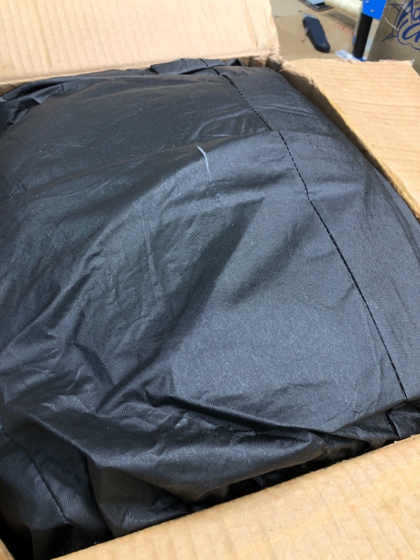 Photo 1 of AUQDD 6-Layers PEVA New Material Sedan SUV Full Padded Car Cover Waterproof All Weather Weatherproof UV Sun Protection Snow Dust Storm Resistant Outdoor Exterior Custom Form-Fit Straps 188"-198"Black