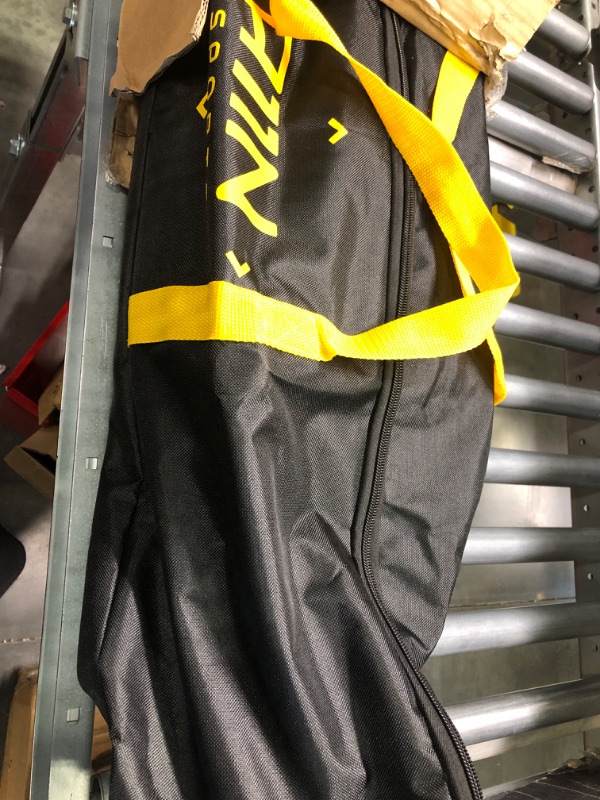 Photo 2 of A11N Portable Pickleball Net System, Designed for All Weather Conditions with Steady Metal Frame and Strong PE Net, Regulation Size Net with Carrying Bag Yellow&Black