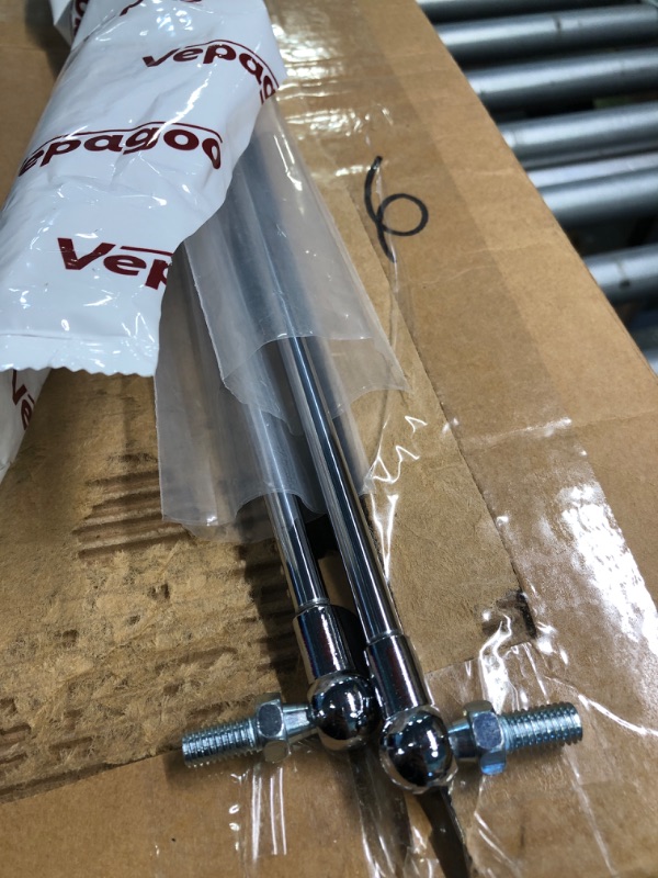 Photo 2 of 20 Inch 55lb/245N Per Gas Shock Strut Spring for RV Bed Boat Bed Cover Door Lids Floor Hatch Door Shed Window and Other Custom Heavy Duty Project, Set of 2 Veapgoo 55lb/245N 20in