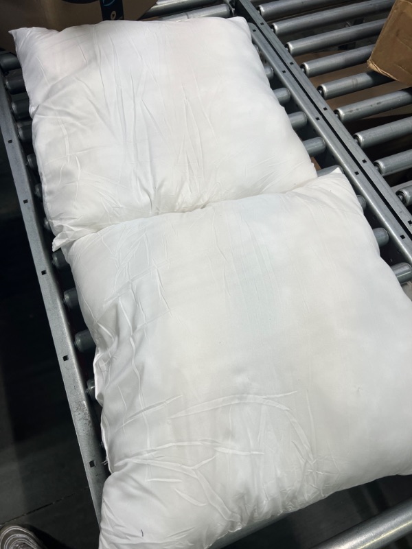 Photo 1 of 16 x 16 inches 2 White Pillows 