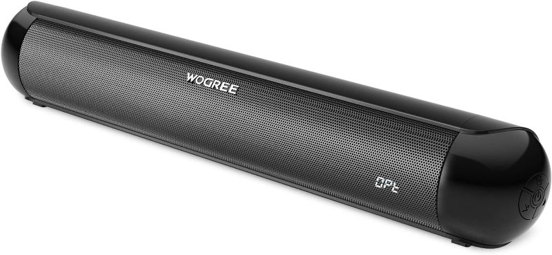 Photo 1 of wogree 16 Inches Small Sound Bars for TV, Mini Wireless Bluetooth 5.0 TV Speakers Soundbar with LED Display for Bedroom, Kitchen and Other Small Space
