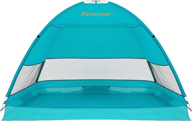 Photo 1 of Alvantor Beach Tent Coolhut Plus Beach Umbrella Outdoor Sun Shelter Cabana Automatic Instant Pop-Up UPF 50+ Sun Shade Portable Camping Canopy Easy Set Up Light Weight Windproof
