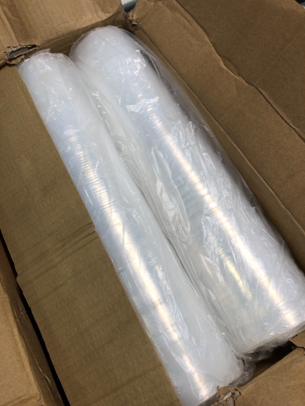 Photo 3 of Stretch Film, HERKKA Stretch Wrap with Handles Industrial Strength, Moving Wrapping Plastic Roll, Shrink Wrap for Pallet Wrap, 15" x 1000 Feet, 2 Pack, 60 Gauge