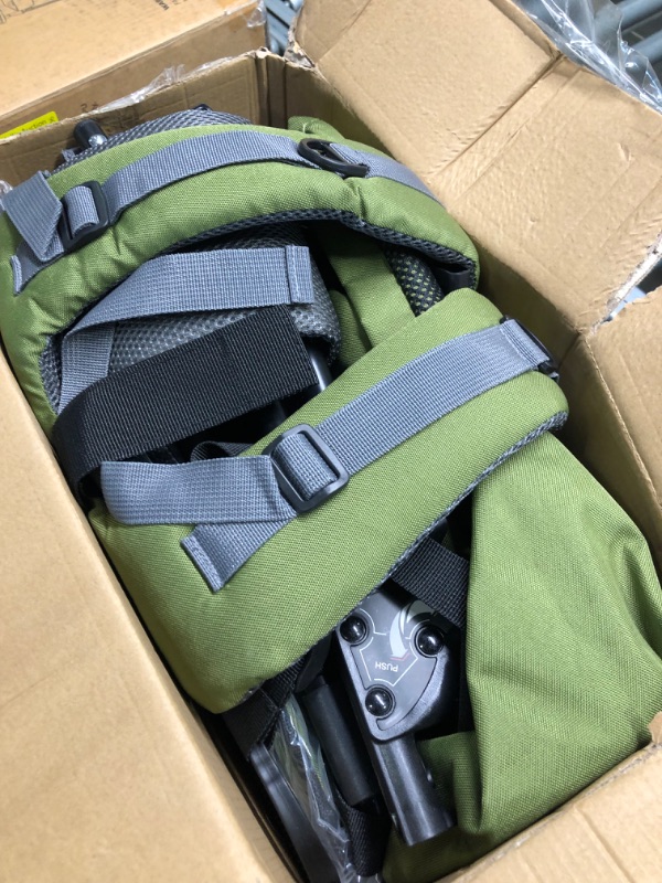 Photo 3 of besrey Hiking Baby Carrier Backpack Toddler Hiking Carrier Child Carrier Bakcpack for Baby with Canopy Army Green Army Green2