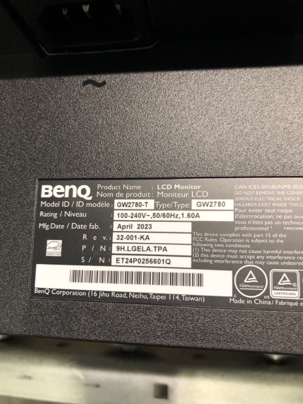 Photo 6 of BenQ 27" 1080p HDMI DisplayPort 60Hz FHD IPS Monitor - GW2780 (speakers included)