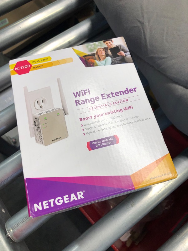 Photo 1 of NETGEAR Wi-Fi Range Extender EX6120 - Coverage Up to 1500 Sq Ft and 25 Devices with AC1200 Dual Band Wireless Signal Booster & Repeater (Up to 1200Mbps Speed), and Compact Wall Plug Design WiFi Extender AC1200