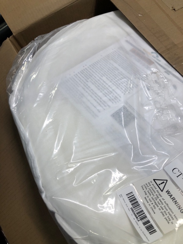 Photo 1 of KinderSense® - Baby Safety Crib Tent - Premium Toddler Crib Topper to Keep Baby from Climbing Out - See Through Mesh Crib Net - Mosquito Net - Pop-Up Crib Tent Canopy to Keep Infant in (White Wave)