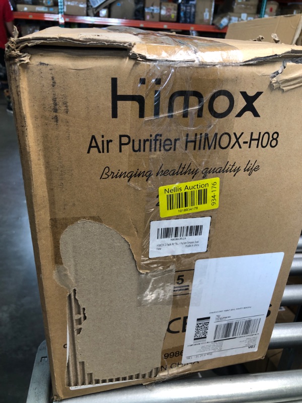 Photo 1 of HIMOX 2 Pack Air Purifiers for Bedroom, Home Large Room, H13 HEPA Air Purifier for Pets Allergens, 4 Timer, Auto, Sleep Mode 20DB Home Air Cleaner Odor Eliminator for Pet Hair Dander Pollen Smoke Dust H08-Black*2