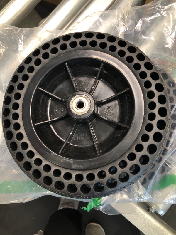 Photo 1 of EMOTRIPS 8 Inch by 7/4 Inch Electric Wheelchair Front Casters, Honeycomb Solid Tire Wheel Assembly, Suitable for Electric Wheelchair, Manual Wheelchair Replacement (2 Counts)