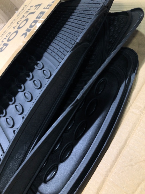 Photo 1 of Bdk MT783PLUS Proliner Original 3PC Heavy-Duty Front & Rear Rubber Floor Mats for Car SUV Van & Truck - All Weather Protection Universal Fit (Black)