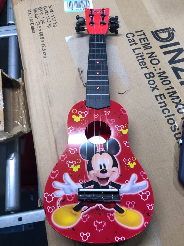 Photo 1 of First Act Mickey Mouse Toy Ukulele, 20 Inch - Ukulele for Beginners, Musical Instruments for Toddlers and Preschoolers - Features Your Child’s Favorite Disney Character