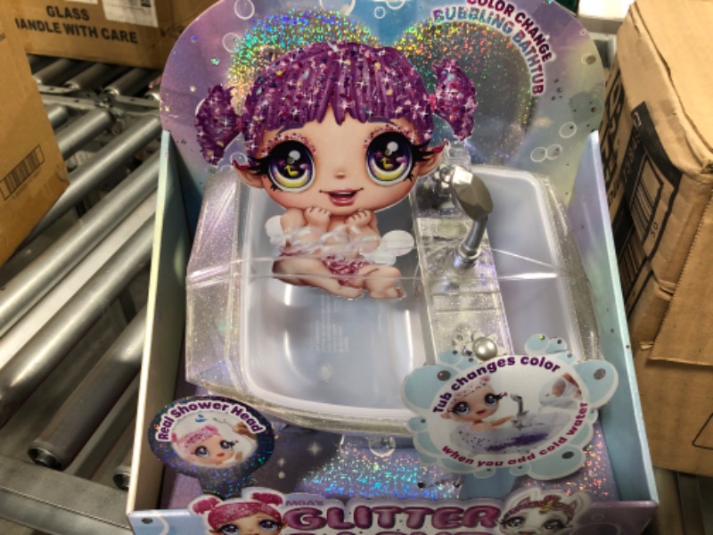 Photo 1 of MGA'S Glitter Babyz™ Color Change Bubbling Bathtub, Real Working Shower Head & Makes Bubbles, Easy Clean up, Gift for Kids, Toy for Girls Boys Ages 3 4 5+ Years Old