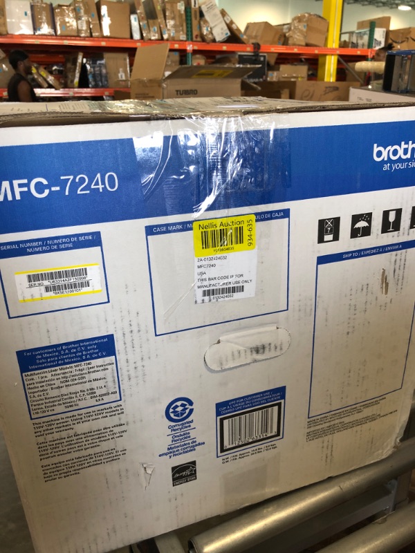 Photo 5 of Brother Printer MFC7240 Monochrome Printer with Scanner, Copier and Fax,Grey, 12.2" x 14.7" x 14.6" & Genuine TN420 Mono Laser Toner Cartridge Black Printer + Genuine TN420 Mono Laser