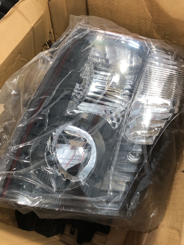 Photo 1 of BRYGHT Headlight Assembly Compatible with 2004-2015 Nissan Titan / 2005-2007 Armada Left and Right Side Chrome Housing with Amber Reflector