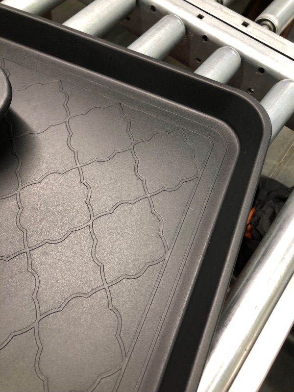 Photo 3 of 2 Tray for Dog Crate Pans Plastic Bottom Pan Multi-Purpose Boot Mat Tray Indoor Outdoor Waterproof Shoe Tray Floor Protection, Dog and Cat Food Bowls