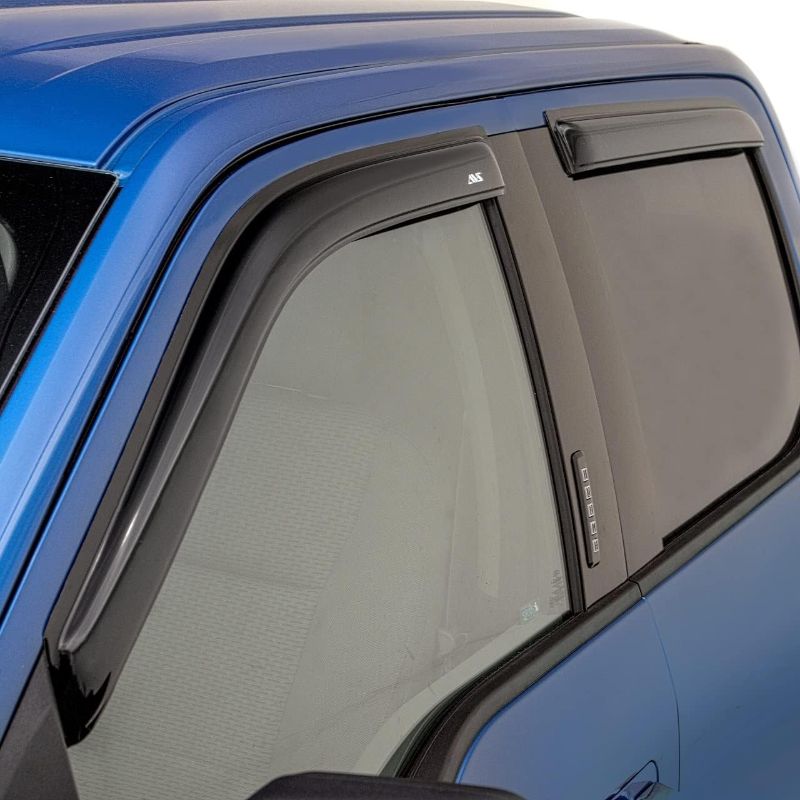 Photo 1 of Auto Ventshade [AVS] Outside Mount Ventvisor | 2009 - 2018 Ram 1500, 2019 - 2023 Ram 1500 (Classic Body Only) 2010 - 2023 Ram 2500/3500 Crew/Mega Cabs- Smoke, 4 pc. | 94109
