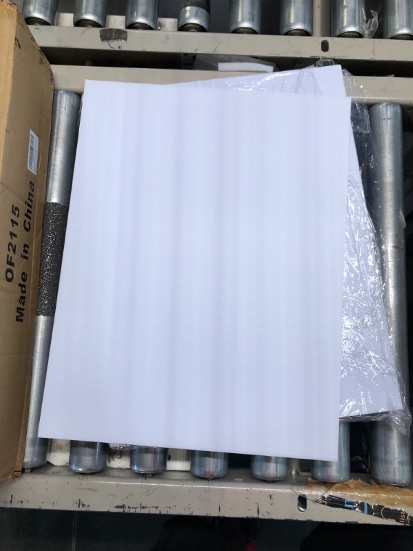 Photo 3 of Corrugated Plastic Sheets | 17in x 13in | 10 Pack | Blank Coroplast Poster Board Signs for Offices, Classrooms, Yard and Garage Sales, Realtor Open Houses, and Custom Birthday, and Graduation Messages