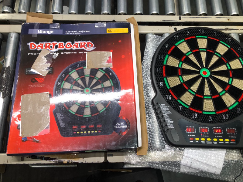 Photo 2 of 

Biange Electronic Dart Board, Digital Soft Tip Dart Boards, Dartboard Set 13.5” Target Area, 27 Games