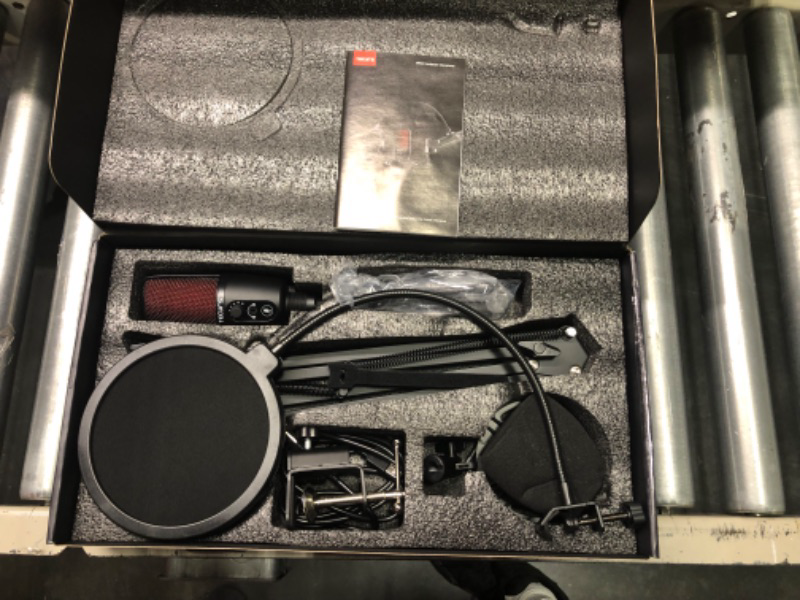 Photo 1 of TECURS USB Microphone, Condenser Microphone Kit for Computer, Podcast Mic Set, PC Condenser Mic with Boom Arm for Gaming,Streaming,YouTube,Recording,Chatting