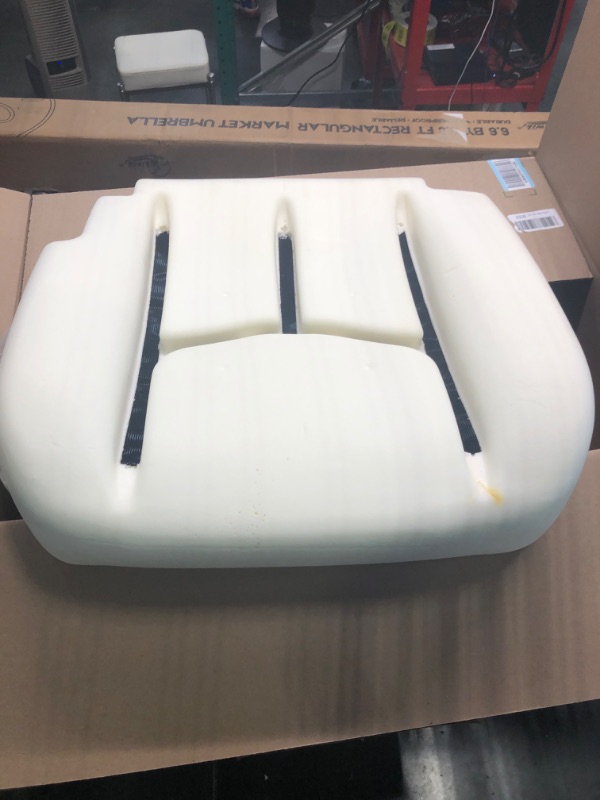 Photo 2 of DNA Motoring ZTL-Y-0035 Front Driver Side Bucket Seat Bottom Lower Cushion Pad Upgrade, White