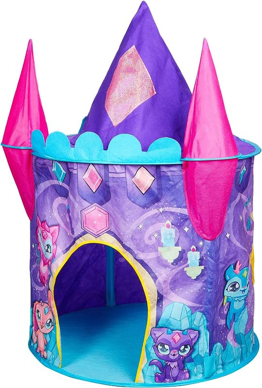 Photo 1 of Magic Mixies Castle Play Tent for Girls and Boys, Pop Up Feature for Instant Play, Easy to Assemble, Castle Princess Playhouse, 31.5” x 45.28” (DxH)