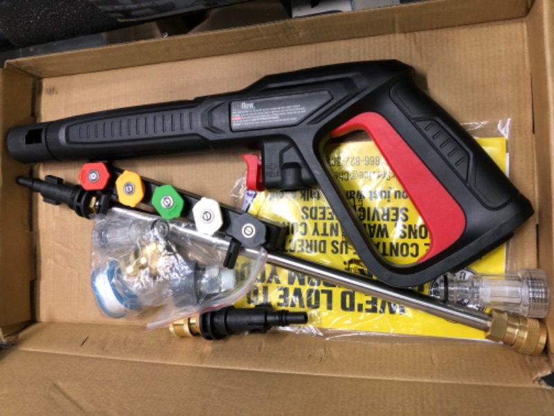 Photo 1 of Chemical Guys EQP_312PW 3-Piece Mega Foaming Car Wash KitTORQ Max Foam 8 Foam Cannon and EQP408 ProFlow Performance Electric Pressure Washer Pressure Washer