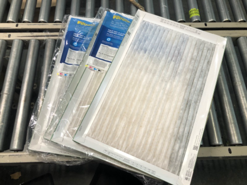 Photo 1 of Filtrete 16x25x1 Air Filter, MPR 700, MERV 8, Clean Living Dust, Pollen and Pet Dander Reduction 3-Month Pleated 1-Inch Air Filters, 4 Filters
