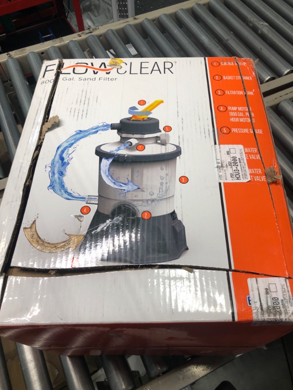 Photo 1 of Bestway Flowclear Sand Filter Pump | Compatible with Most Above Ground Swimming Pools 800gal