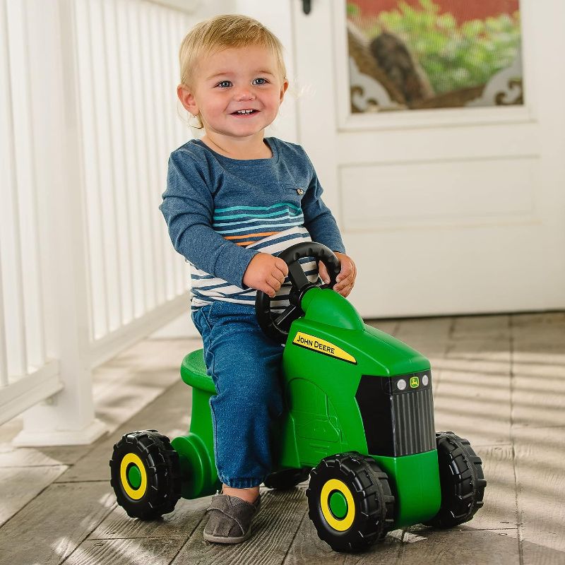 Photo 1 of John Deere Sit 'N Scoot Activity Tractor Toy - John Deere Tractor - Ride On Toys - 20 x 9.8 x 16.15 inches - Toddler Toys Ages 2 Years and Up Green