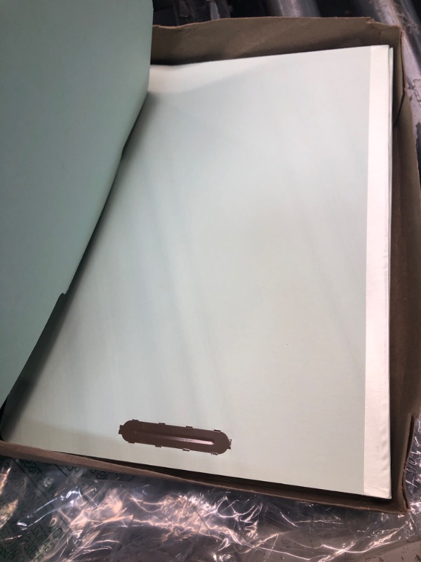 Photo 1 of Pendaflex Classification Folders – 2 Dividers, Light Green, Letter, 10/BX (17173) Corona Green Folders