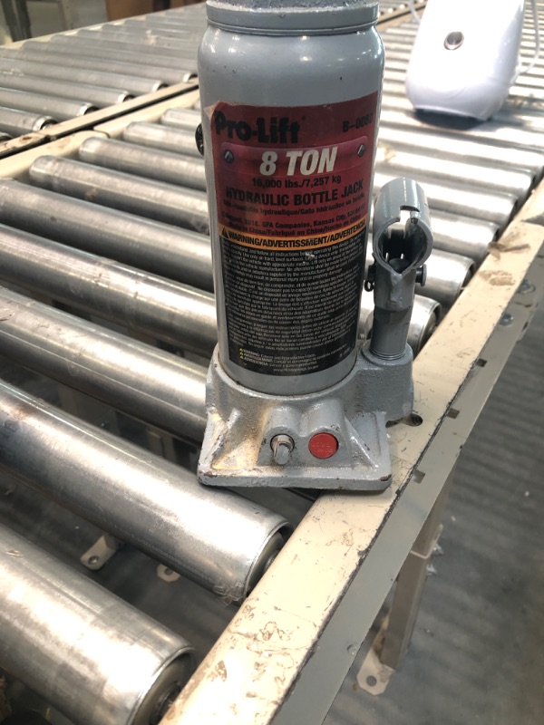 Photo 1 of Pro-Lift B-008D Grey Hydraulic Bottle Jack - 8 Ton Capacity