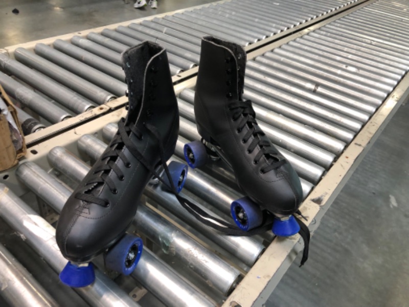 Photo 2 of CHICAGO SKATES Men's Classic Roller Skates - Premium Black Quad Rink Skates 13