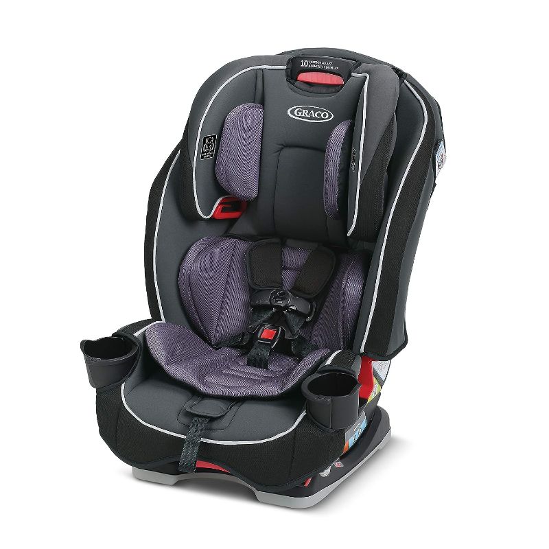 Photo 1 of Graco Slimfit 3 in 1 Car Seat, Slim & Comfy Design Saves Space in Your Back Seat, Annabelle, 1 Count (Pack of 1) & Tranzitions 3 in 1 Harness Booster Seat, Proof