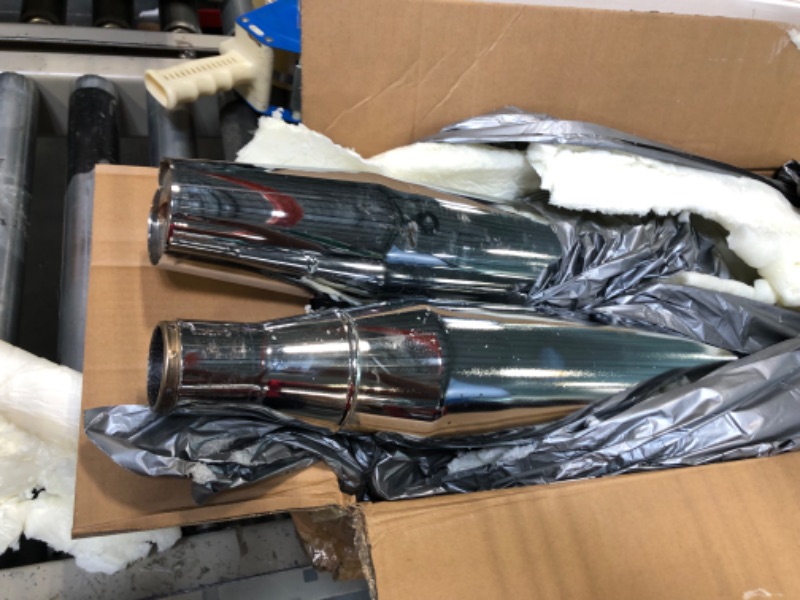 Photo 4 of 3.5” Slip on Mufflers for 2018-2022 Harley Softail Standard, Street Bob, Low Rider, Slim, Breakout, Fat Boy(13CC)