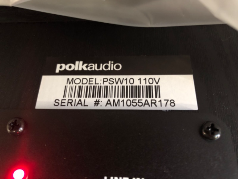 Photo 6 of Polk Audio PSW10 10-Inch Powered Subwoofer and Amazon Basics Subwoofer Cable - 15 Feet PSW10 + Subwoofer Cable Subwoofer w/ Cable