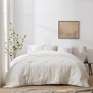 Photo 1 of ACCURATEX Boho Comforter King Size - Cute Cream Comforter Set