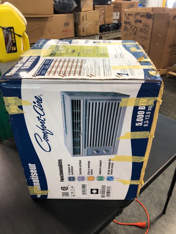 Photo 2 of ***PARTS ONLY*** Midea 5,000 BTU EasyCool Window Air Conditioner and Fan - Cool up to 150 Sq. Ft. with Easy to Use Mechanical Control and Reusable Filter White 5000 BTU