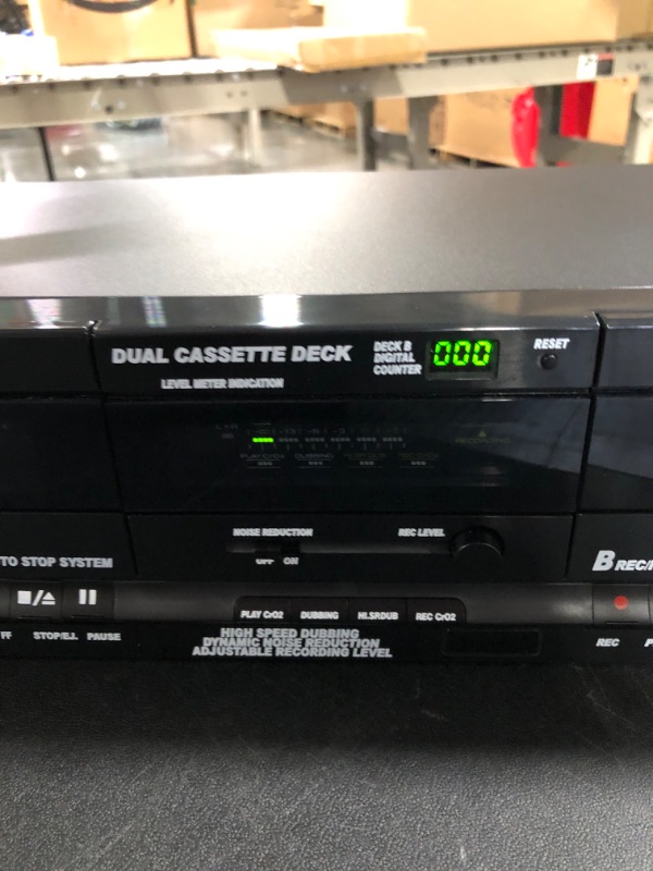 Photo 6 of Pyle Home Digital Tuner Dual Cassette Deck | Media Player | Music Recording Device with RCA Cables | Switchable Rack Mounting Hardware | CrO2 Tape Selector | Included 3 Digit Tape Counter - 110V/220V