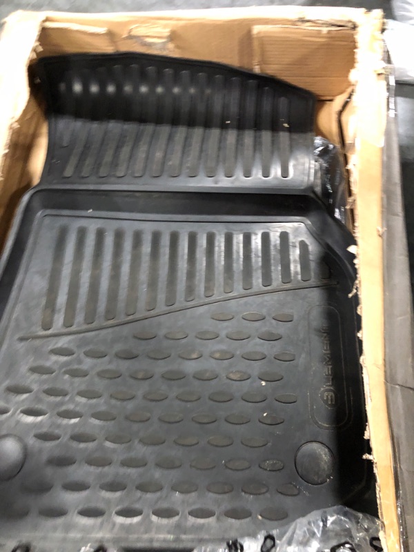 Photo 5 of Floor Mats Compatible for 2018-2023 Jeep Wrangler JL Unlimited 4-Door, Unique Black TPE All-Weather Guard Floor Liners 2018-2023 Wlangler JL