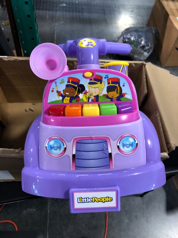 Photo 5 of Fisher Price Music Parade Purple Ride-On with 5 Different Marching Tunes! [Amazon Exclusive]