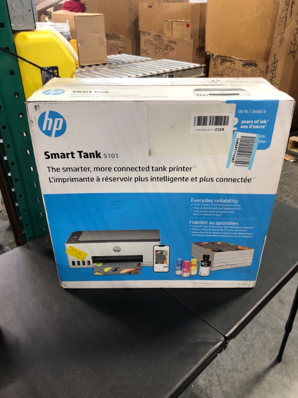 Photo 1 of HP Smart-Tank 5101 Wireless All-in-One Ink-Tank Printer with up to 2 Years of Ink Included (1F3Y0A),White