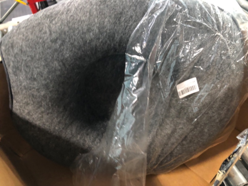 Photo 2 of YUNLAN Donut Cat Tunnel Bed, Cat Toys for Indoor Cats, Scratch-Proof Felt Cat House, All-Season Cat Tunnel + Cat Beds?Dark Grey?