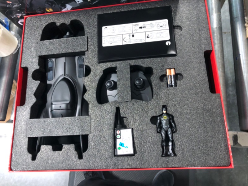 Photo 2 of DC Comics, Official 1989 Batmobile RC, Exclusive Batman Figure, Limited Edition Collector's Item, Smoke Effects, Batcave Chargeable Base, Ages 14+