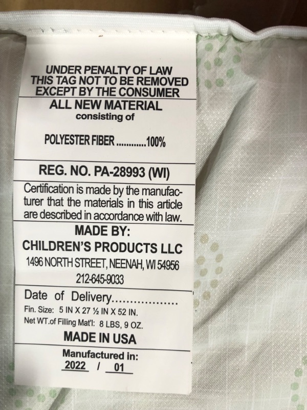 Photo 1 of Delta Children Twinkle Galaxy Dual Sided Crib and Toddler Mattress - Premium Sustainably Sourced Fiber Core - Waterproof - GREENGUARD Gold Certified (Non-Toxic) - 7 Year Warranty - Made in USA
