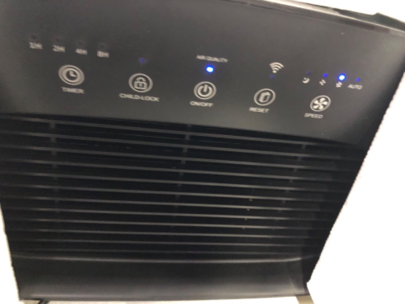 Photo 1 of HIMOX Air Purifier for Home Allergies and Pets, H13 True HEPA Filter Up to 1500 sq ft Remove 99.99% of Smoke, Dust, Pollen, Quiet Odor Eliminators for Bedroom, Pet Hair Remover, Digital Display M11 Black