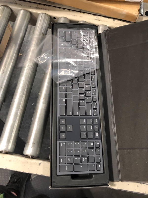 Photo 2 of Dell Premier Collaboration Keyboard – KB900, Wireless 2.4GHz, Bluetooth 5.1, Rechargeable, Mic on/Off, Video on/Off, Chat, Screenshare, Backlight on/Off, Scissors Keys, Tilt Adjustment - Graphite