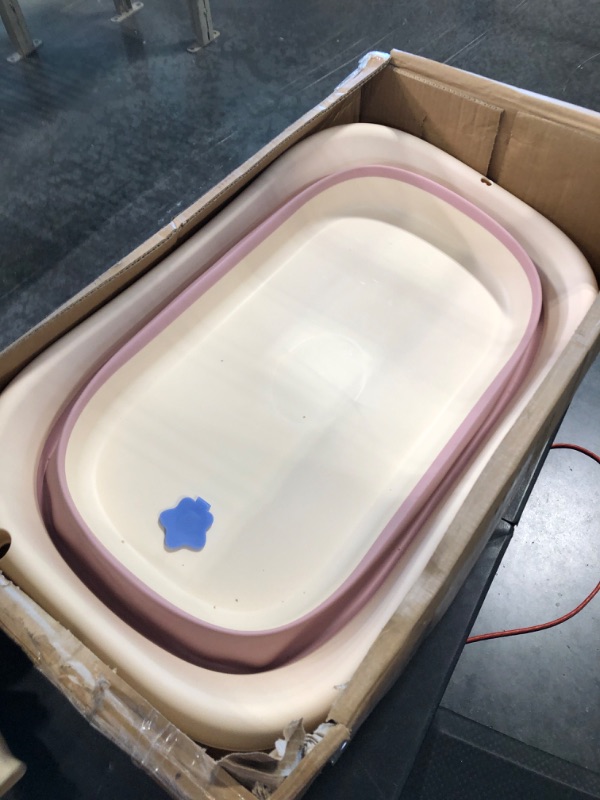 Photo 1 of BBSUN Folding Baby Bathtub Portable Travel Bathtub Pet tub Washing Tub Multifunctional Bathtub, A Pink